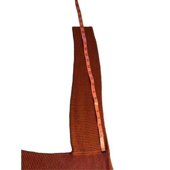 Charlotte Russe Knit Lace Up Sweater Boho Bohemian Everyday Casual - Picture 11 of 12